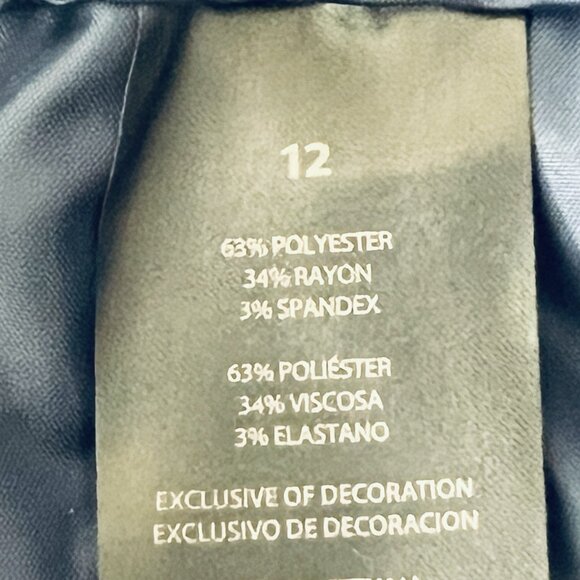 Banana Republic Women's Pull-on Tapered Stretch Blue Pants Size 12 High Rise NWT - Picture 11 of 15